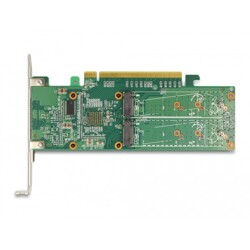 Karta PCI Express x16 4x NVMe M.2 key M low profile Delock 90078