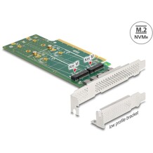 Karta PCI Express 4.0 x16 4x NVMe M.2 key M 110 mm low profile Delock 90090