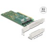 Karta PCI Express 4.0 x16 4x NVMe M.2 key M 110 mm low profile Delock 90090