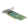 Karta PCI Express 4.0 x16 4x NVMe M.2 key M 110 mm low profile Delock 90090
