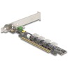 Karta PCI Express x16 do 4x wewn. SFF-8654 4i NVMe, Delock 90111