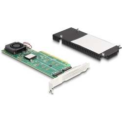 Karta PCI Express x8 2x NVMe M.2 key M z RAID, low profile Delock 90123
