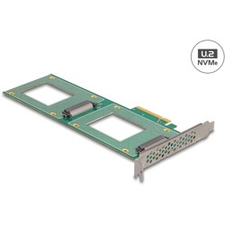 Karta PCI Express 4.0 x8 do 2x U.2 NVMe SFF-8639 Delock 90151