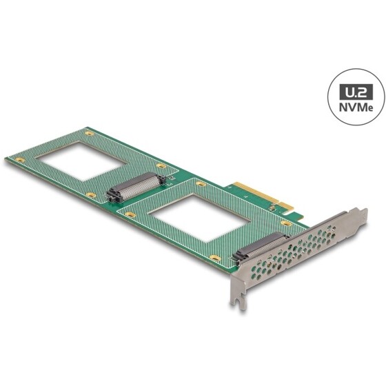 Karta PCI Express 4.0 x8 do 2x U.2 NVMe SFF-8639 Delock 90151