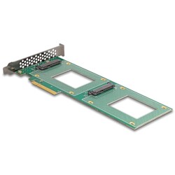 Karta PCI Express 4.0 x8 do 2x U.2 NVMe SFF-8639 Delock 90151