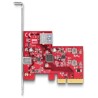 Karta PCI Express x4 do 1x zewn. USB 10Gbps typu C żeńskie + 1x wewn. USB 10Gbps typ A żeńskie, niskoprofilowa Delock 90158