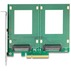 Karta PCI Express 4.0 x8 do 2x U.2 NVMe SFF-8639 Delock 90162