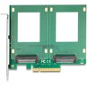 Karta PCI Express 4.0 x8 do 2x U.2 NVMe SFF-8639 Delock 90162