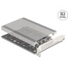 Karta PCI Express x16 4x NVMe M.2 key M z radiatorem Delock 90210