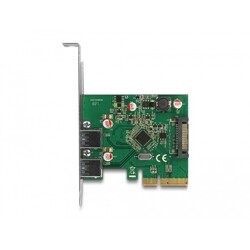 Karta PCI Express x4 do 2x zewn. USB 3.2 Gen 2 typ A żeńskie Delock 90298