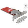 Karta PCI Express x8 2x NVMe M.2 key M low profile Delock 90305