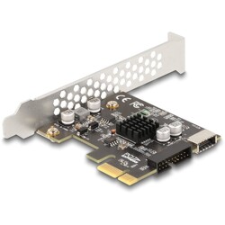 Karta PCI Express x1 do 1x wewn. USB 5Gbps typu E key A + 1x wewn. złącze USB 19-pinowe męskie low-profile Delock 90344