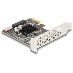 Karta PCI Express x1 do 1x wewn. USB 5Gbps typu E key A + 1x wewn. złącze USB 19-pinowe męskie low-profile Delock 90344