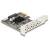 Karta PCI Express x1 do 1x wewn. USB 5Gbps typu E key A + 1x wewn. złącze USB 19-pinowe męskie low-profile Delock 90344