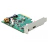 Karta PCI Express x4 do 2x zewn. USB 10Gbps USB-C żeńskie Delock 90397