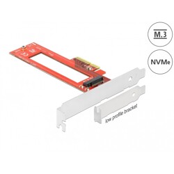 Karta PCI Express x4 1x gniazdo M.3 / NF1 low profile Delock 90401