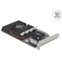 Karta PCI Express x8/x16 4x NVMe M.2 key M Delock 90409