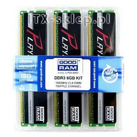 GoodRAM DDR3 6GB (3x2GB) 1600MHz PLAY CL8