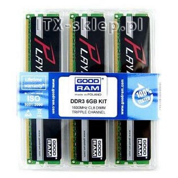 GoodRAM DDR3 6GB (3x2GB) 1600MHz PLAY CL8