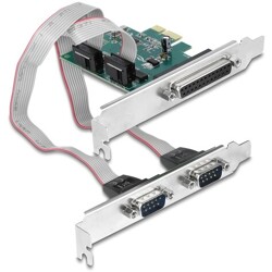 Karta PCI Express x1 2-portowa RS-232 + port równoległy IEEE 1284 Delock 90413