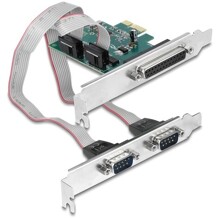 Karta PCI Express x1 2-portowa RS-232 + port r&oacute;wnoległy IEEE 1284 Delock 90413
