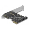 Karta PCI Express x1 2-portowa SATA low profile Delock 90431