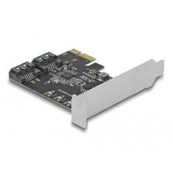 Karta PCI Express x1 2-portowa SATA low profile Delock 90431