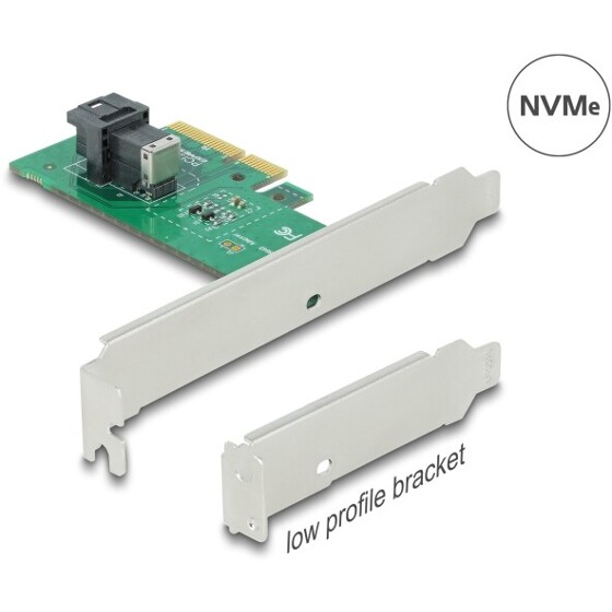 Karta PCI Express x4 do 1x NVMe SFF-8643 low profile Delock 90437
