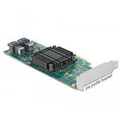 Karta PCI Express x8 do 2x NVMe SFF-8643 low profile Delock 90438