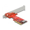 Karta PCI Express x4 do 1x wewn. OCuLink SFF-8612 low profile Delock 90482