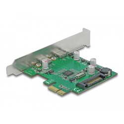 Karta PCI Express x1 do 2x USB-C 5Gbps zewn. żeńskie Delock 90493
