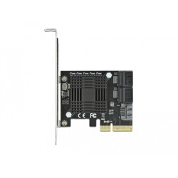 Karta PCI Express x4 5-portowa SATA low profile Delock 90498