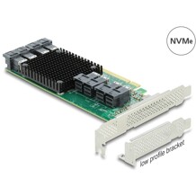 Karta PCI Express x16 do 8xNVMe SFF-8643 low profile Delock 90504