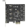 Karta PCI Express x1 do 4x USB-A 5Gbps zewn. żeńskie Delock 90509