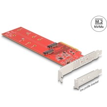 Karta PCI Express x8 2x NVMe M.2 key M 110 mm low profile Delock 90616