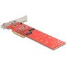 Karta PCI Express x8 2x NVMe M.2 key M 110 mm low profile Delock 90616