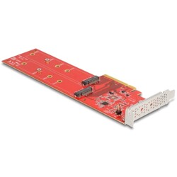 Karta PCI Express x8 2x NVMe M.2 key M 110 mm low profile Delock 90616