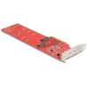 Karta PCI Express x8 2x NVMe M.2 key M 110 mm low profile Delock 90616