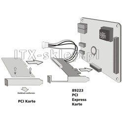 PCI Express x1 - PCI 32bit karta rozszerzeń