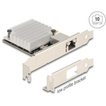Karta PCI Express x4 1x RJ45 10 Gigabit LAN Marvell AQC107S Delock 90758