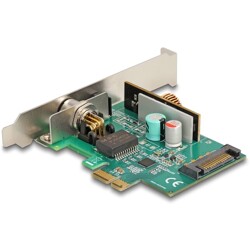 Karta PCI Express x1 1x M12 2,5 Gigabit LAN PoE+ Delock 90760