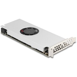 Karta PCI Express x16 2x USB 20Gbps USB-C Dual Channel z wentylatorem i radiatorem low profile Delock 90805