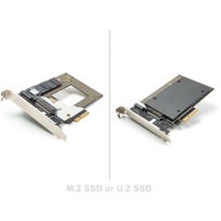 Karta PCI Express 4.0 x4 do 1x NVMe M.2 key M 110mm lub U.2 Delock 90854