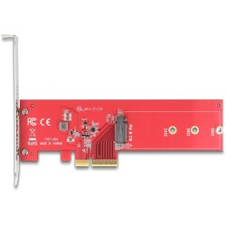 Karta PCI Express 5.0 x4 1x NVMe M.2 key M low profile Delock 90889