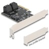 Karta PCI Express x4 kontroler SATA 5-portowy low profile Delock 90890
