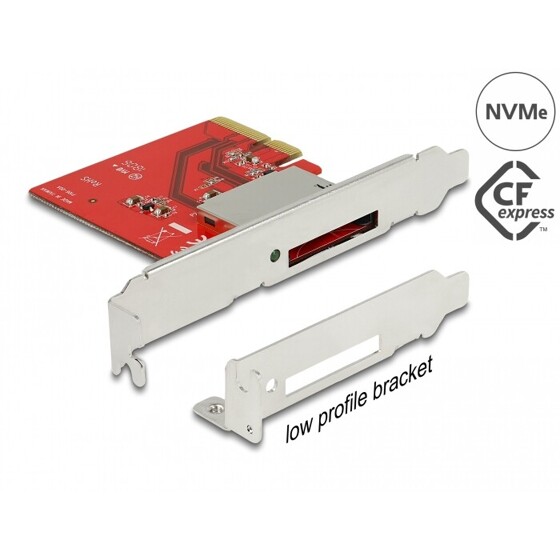 Karta PCI Express x4 1x zewn. slot CFexpress/XQD Delock 91748