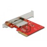 Karta PCI Express x4 1x zewn. slot CFexpress/XQD Delock 91748