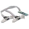 Karta M.2 2-portowa RS-232 DB9 low profile Delock 95270