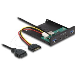Panel przedni 3.5" USB 5Gbps 2x USB-C + 2x USB-A Delock 64155