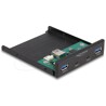 Panel przedni 3.5" USB 5Gbps 2x USB-C + 2x USB-A Delock 64155